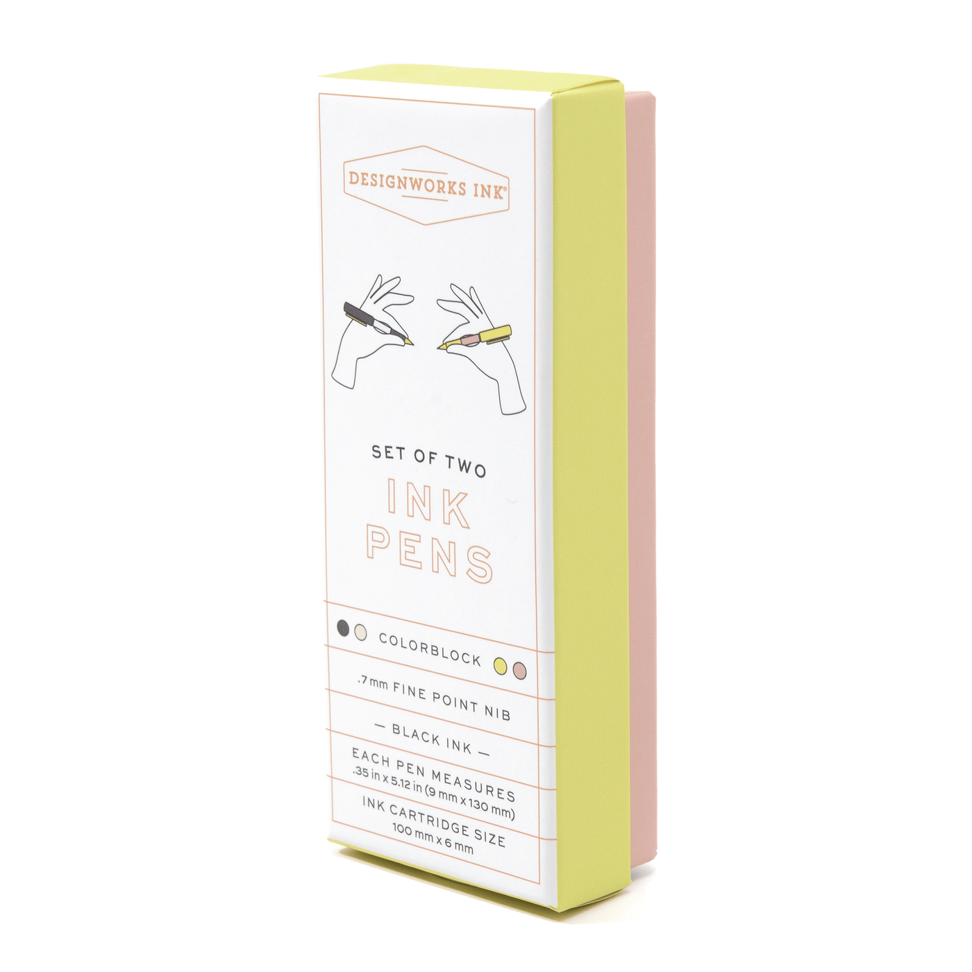 Color Block Pen Set: Off White + Taupe