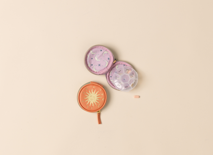 Terracotta Sun Vegan Leather Pill Case