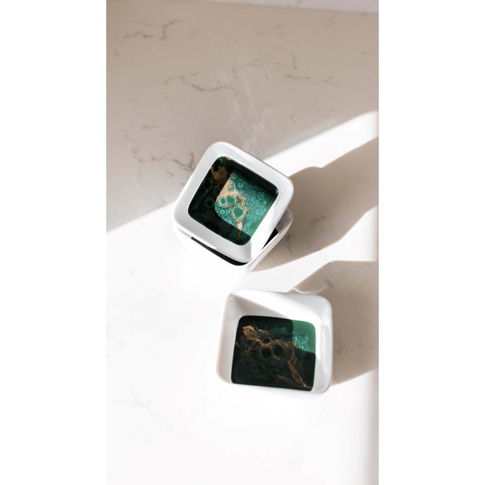 Ceramic Dipping Bowls (Set Of 3) - Jade