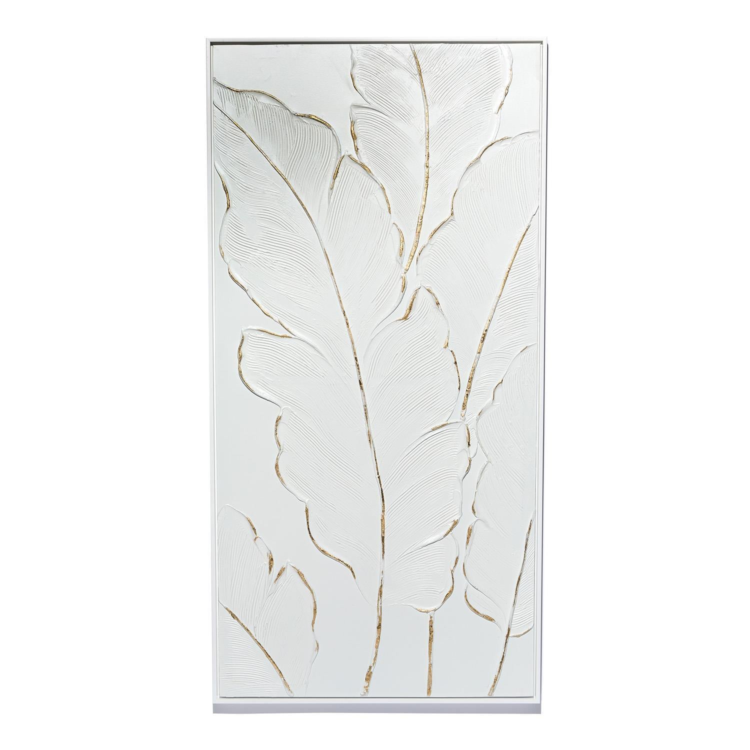 Palms White Wall - Plam Leaves