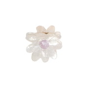 Daisy Claw Clip - White
