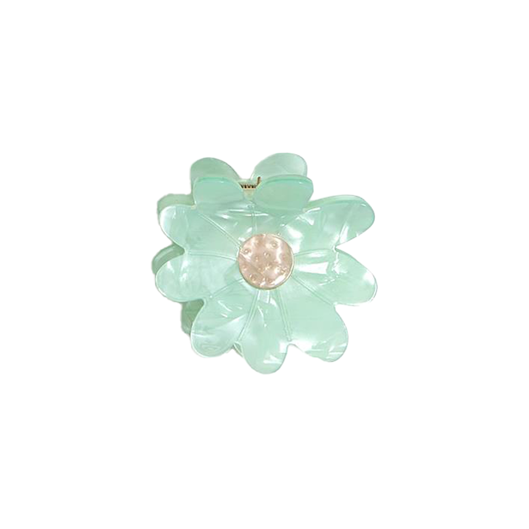 Daisy Claw Clip - Teal