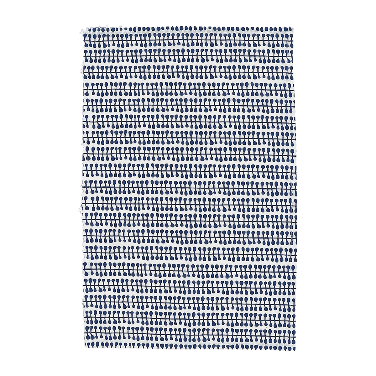 Fish Dish Towel - White Pattern