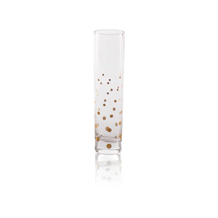 La Fete Golden Decal Champagne Flute - Dots