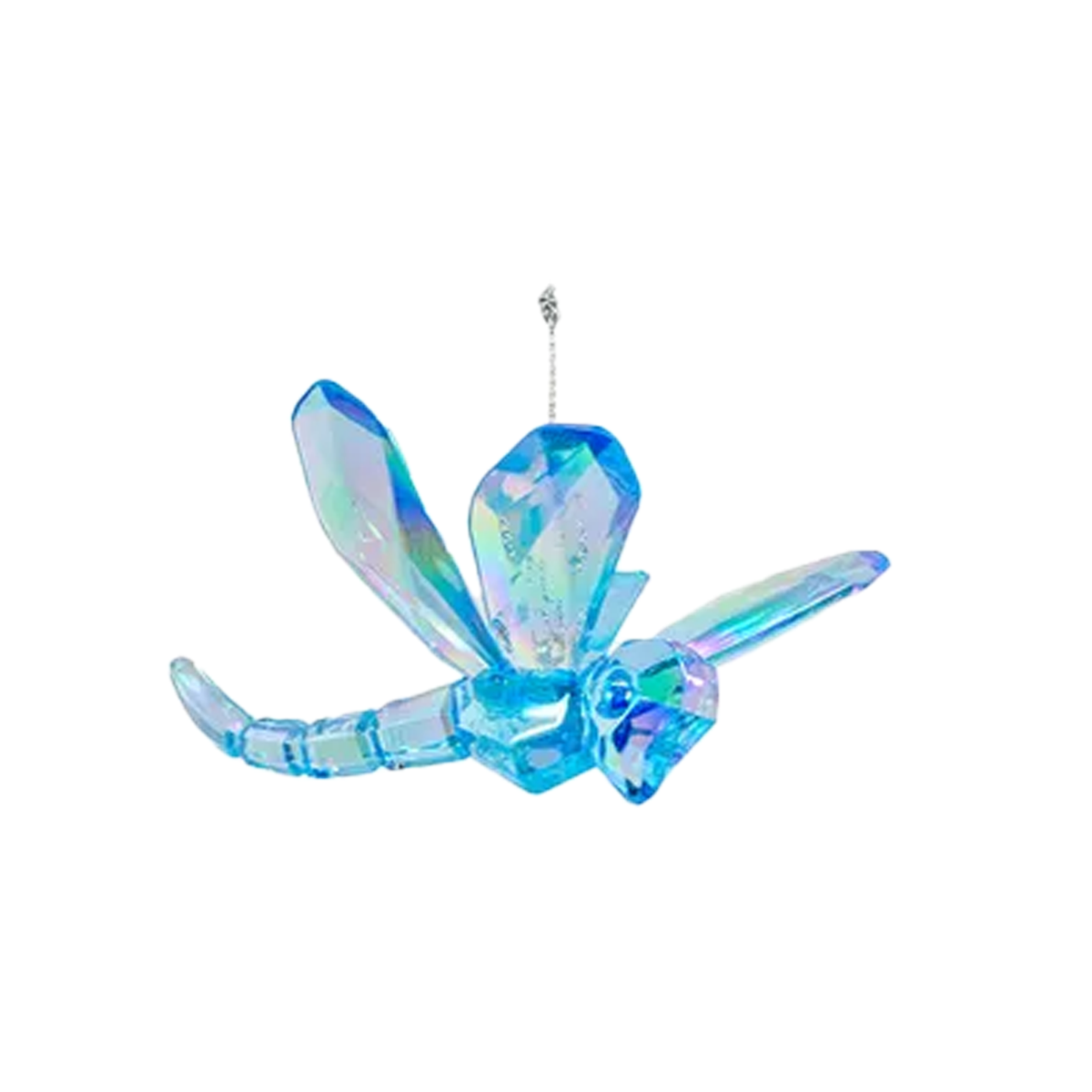 Colorful Dragonfly Ornament - Blue