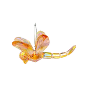 Colorful Dragonfly Ornament - Orange