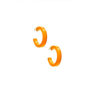 Daphne Hoop Earring - Bright Orange