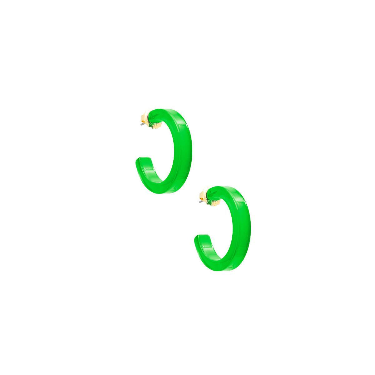 Daphne Hoop Earring - Green