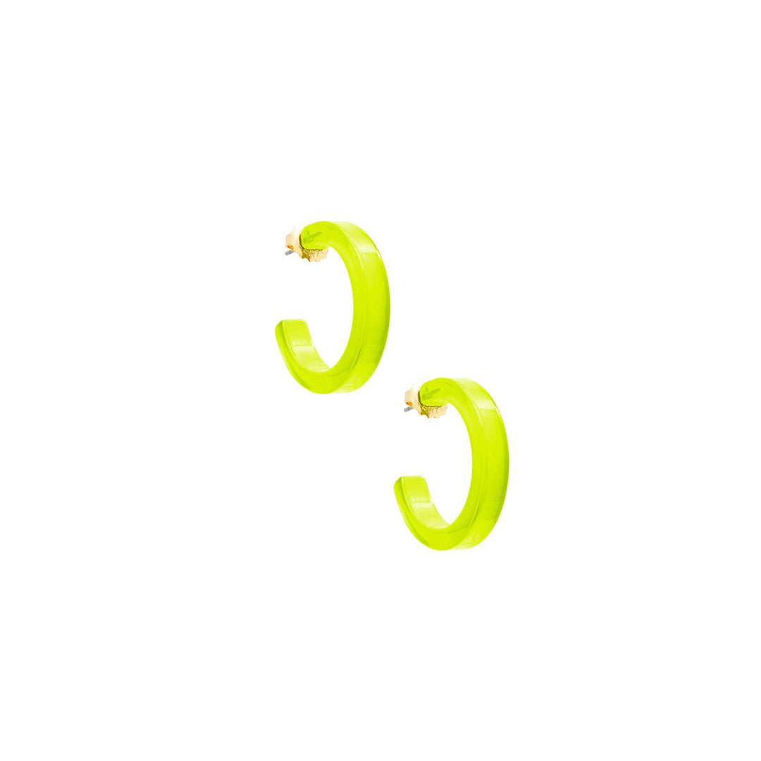 Daphne Hoop Earring - Lime - Just Fabulous Palm Springs
