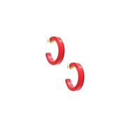 Daphne Hoop Earring - Red