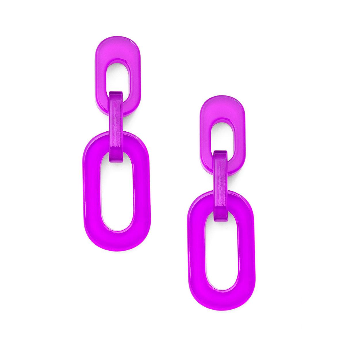 Kelsey Drop Earring - Purple - Just Fabulous Palm Springs
