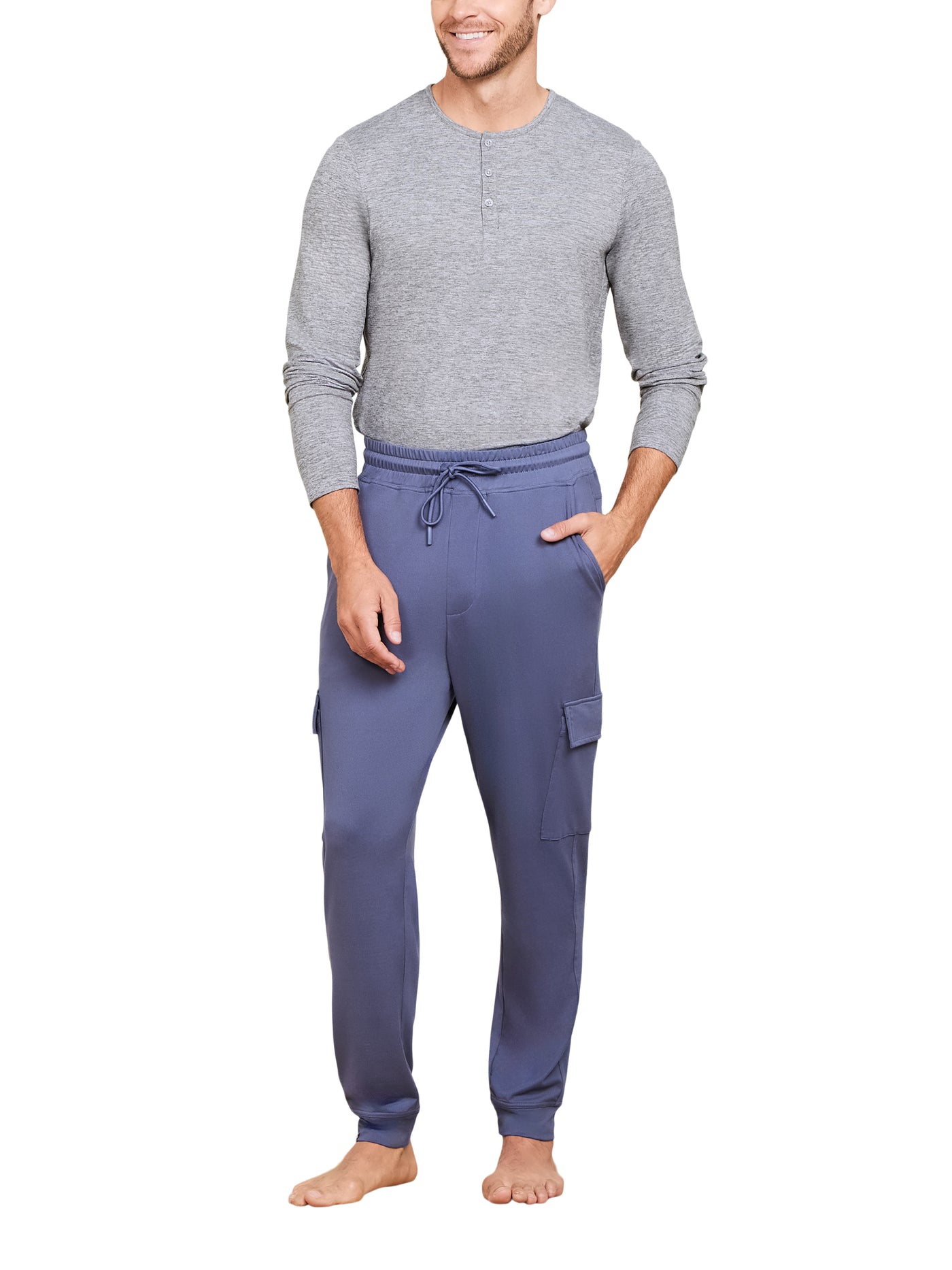 Malibu Collection® Men’s Butterchic Cargo Pant - Cosmic Blue