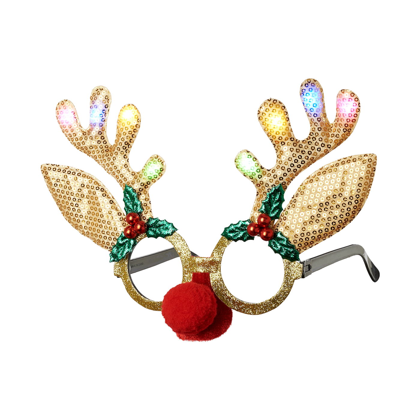 Lit Reindeer Glasses