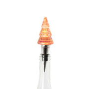 Lit Tree Shape Bottle Stopper - Orange