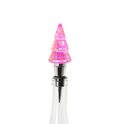 Lit Tree Shape Bottle Stopper - Hot Pink