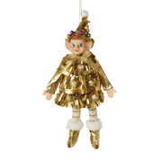 Elf Ornament - Gold