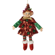 Elf Ornament - Red