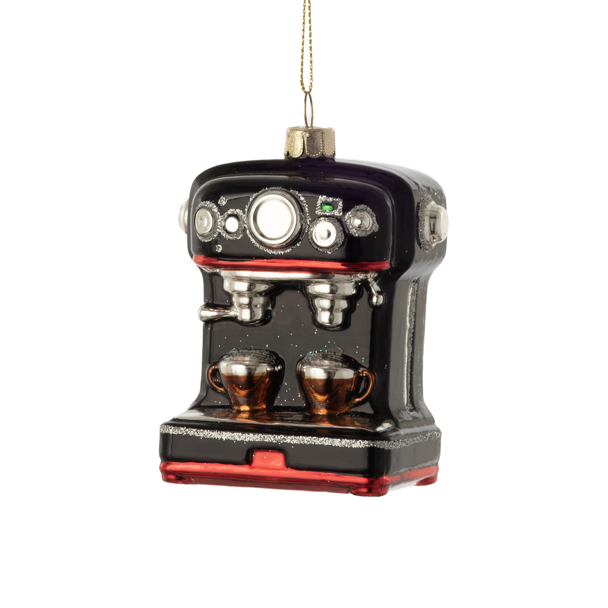 Espresso Machine Ornament - Black