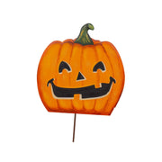Jack O'Lantern Metal Sign - Wide