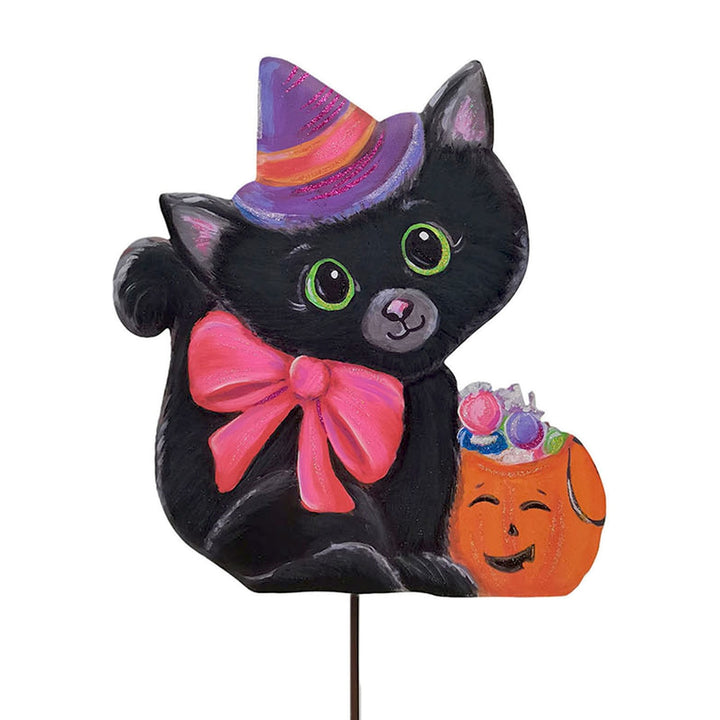 Sweet Kitty Witch Metal Sign