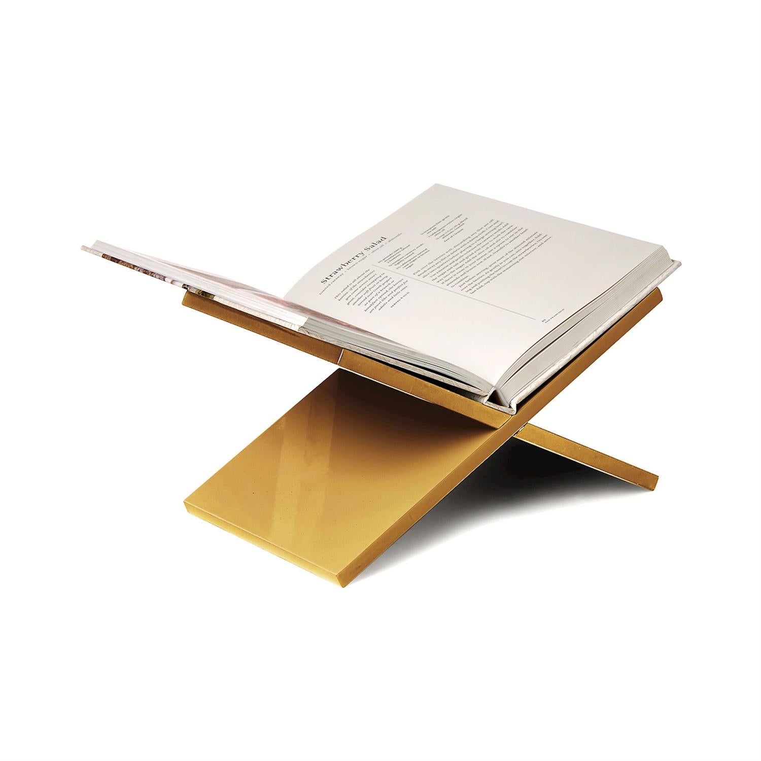 Libreria Gold Leaf Book Stand - Just Fabulous Palm Springs