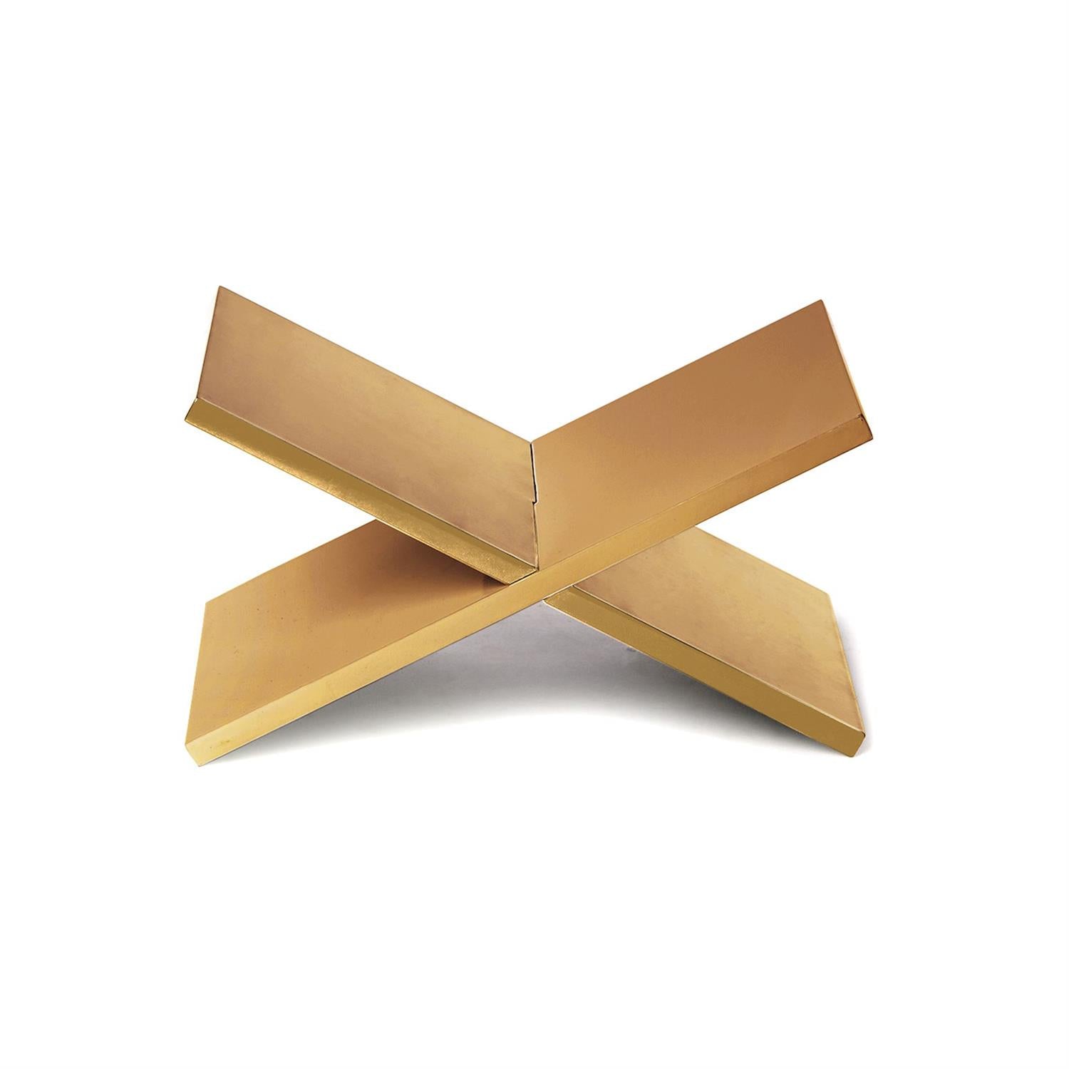 Libreria Gold Leaf Book Stand - Just Fabulous Palm Springs