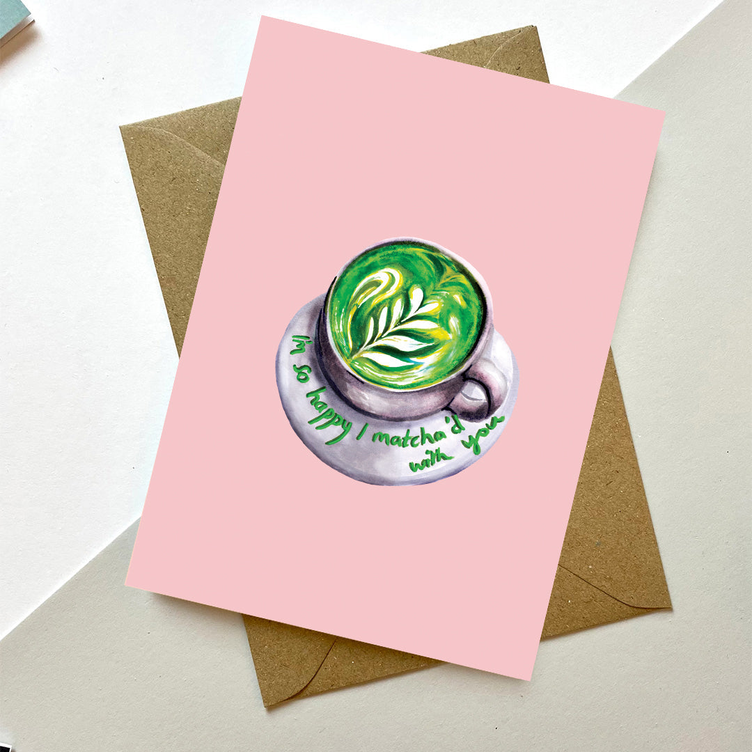 So Happy Matcha'd Friendship Greeting Card