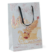 Gold Sleigh Gift Bag - Medium