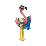 Beach Flamingo Ornament - Towel