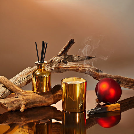 Firewood Luxury Mini Candle And Reed Diffuser Duo Set