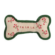 Embroidered Dog Bone - Fa La La