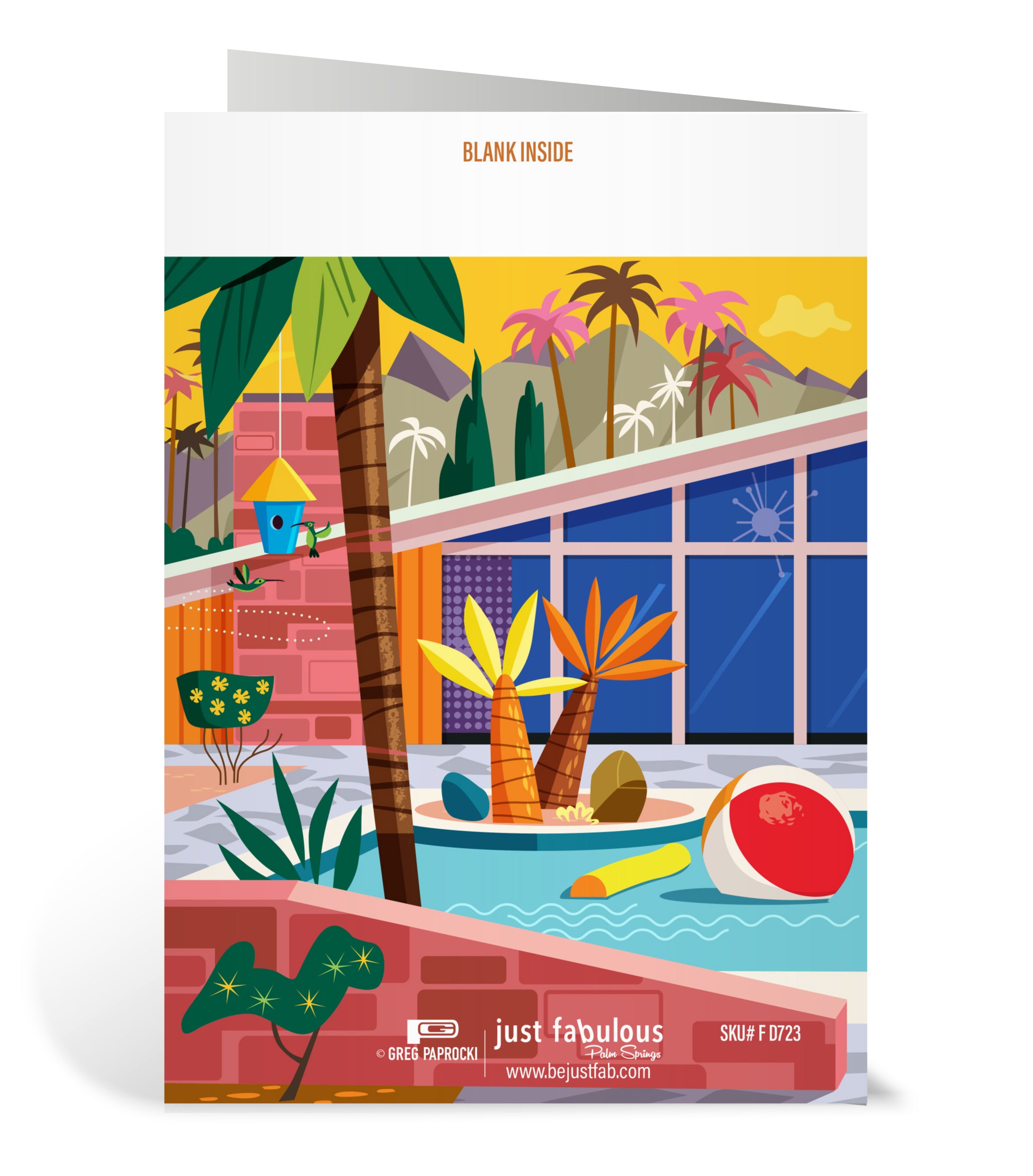 Greeting Card: Father's Day (Blank Inside) - Just Fabulous Palm Springs