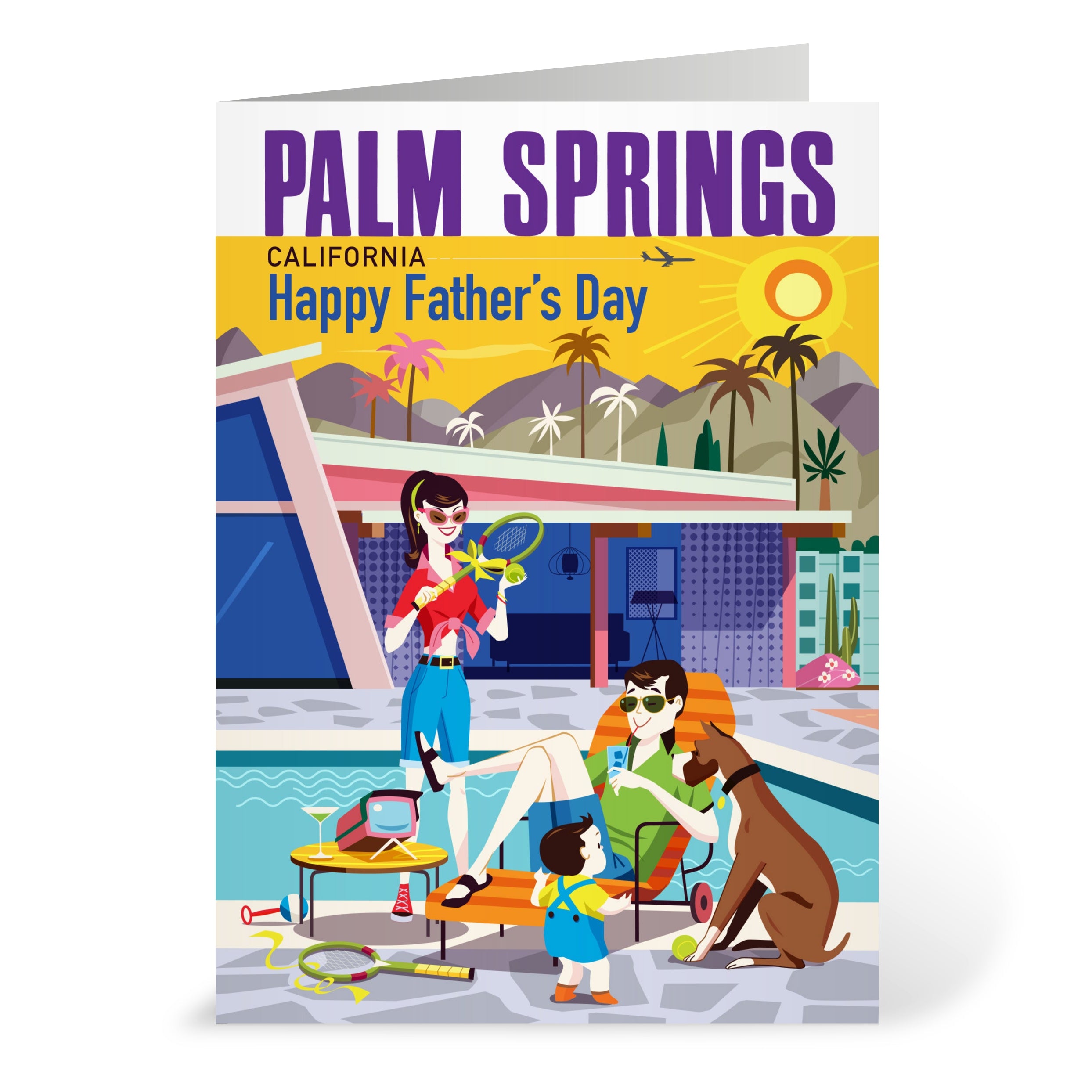 Greeting Card: Father's Day (Blank Inside) - Just Fabulous Palm Springs