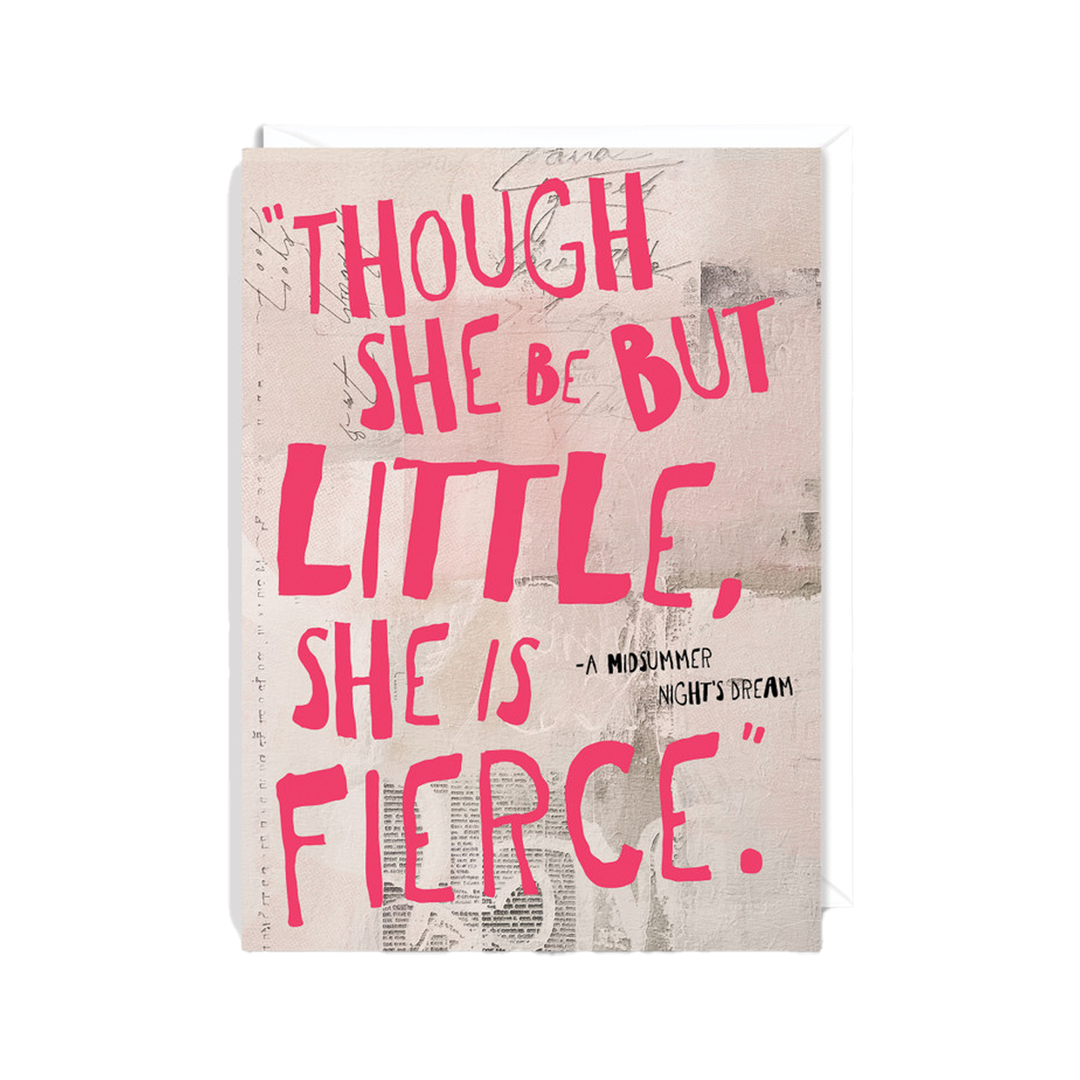 Fierce Shakespeare Greeting Card