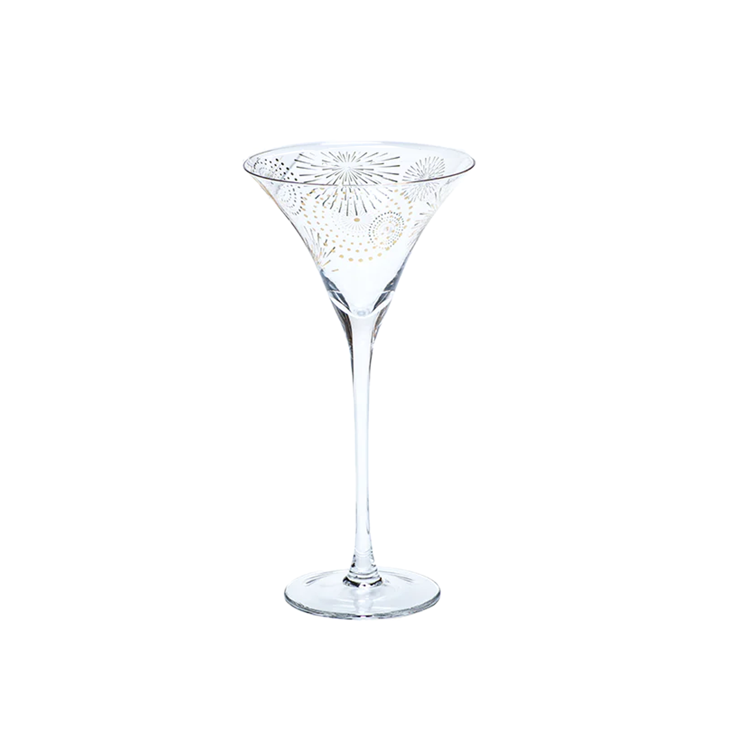 Celebration Martini Glass - Fireworks