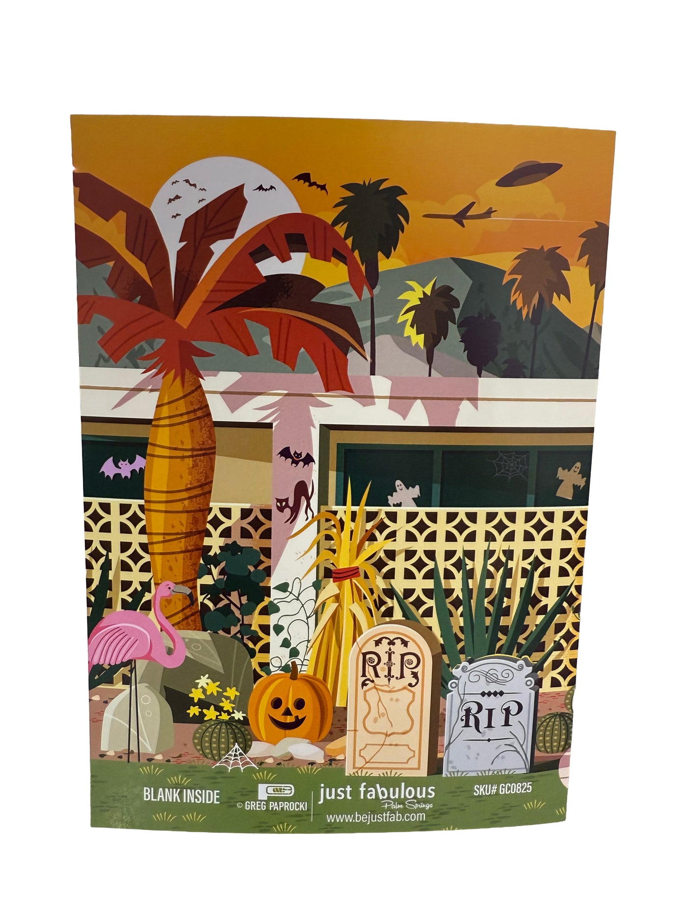 Greeting Card: Spooktacular Palm Springs – Halloween