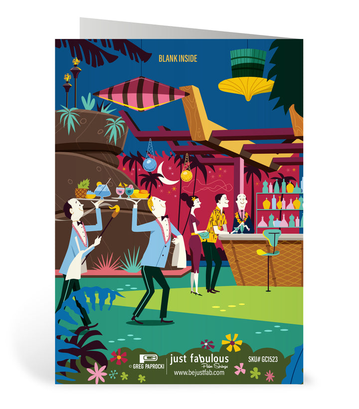 Greeting Card: Tiki Time (Blank Inside)