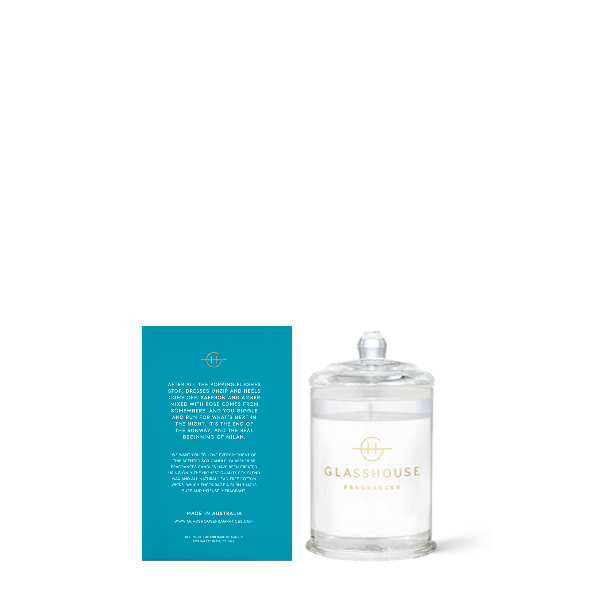 Glasshouse Fragrances Midnight In Milan 2.1 oz. Triple Scented Candle - Just Fabulous Palm Springs