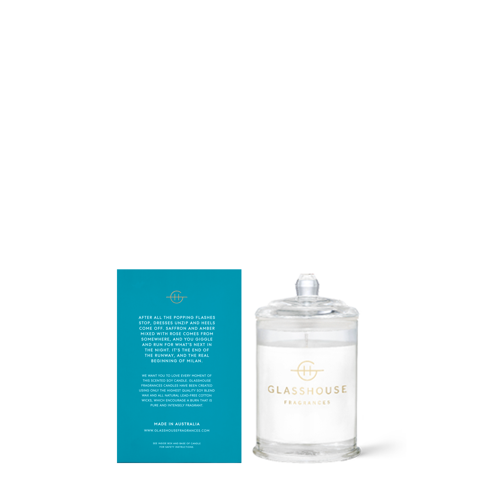 Glasshouse Fragrances Midnight In Milan 2.1 oz. Triple Scented Candle - Just Fabulous Palm Springs