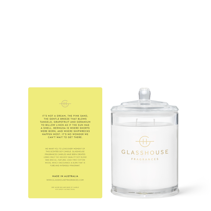 Glasshouse Fragrances Sunkissed In Bermuda 13.4 oz Triple Scented Candle