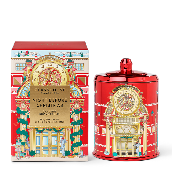 Glasshouse Fragrances Night Before Christmas 26.8 oz. Triple Scented Candle