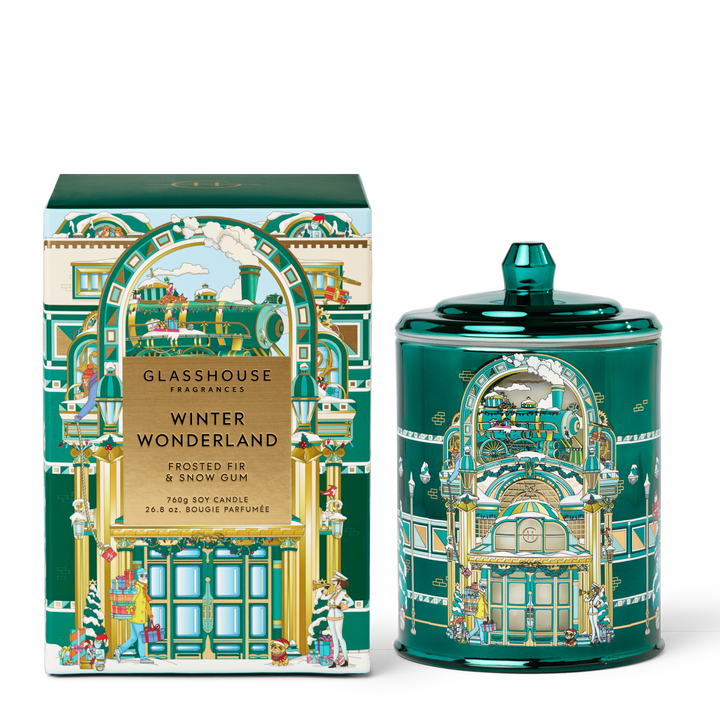 Glasshouse Fragrances Winter Wonderland 26.8 oz. Triple Scented Candle