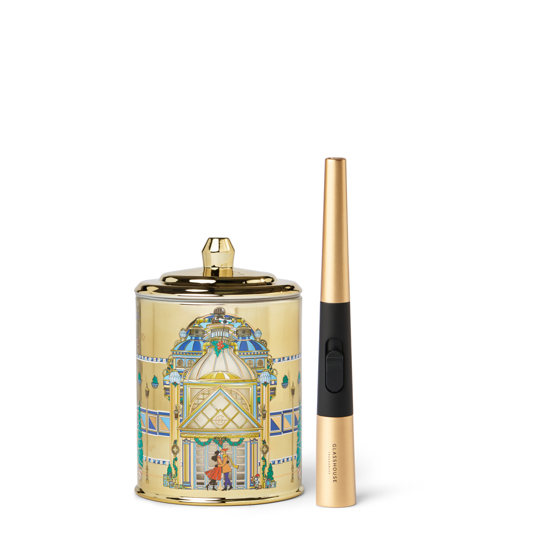 Glasshouse Fragrances Midnight In Milan 13.4 oz. Candle & Arc Wand Lighter - Just Fabulous Palm Springs