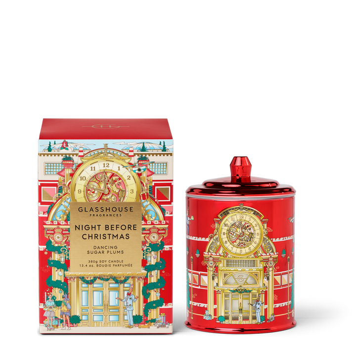 Glasshouse Fragrances Night Before Christmas 13.4 oz Triple Scented Candle