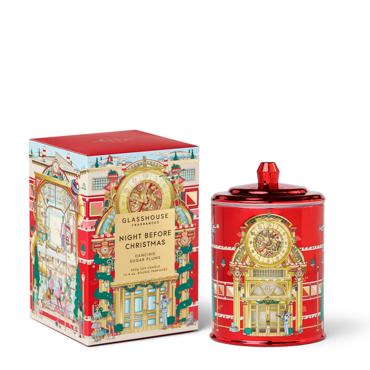 Glasshouse Fragrances Night Before Christmas 13.4 oz Triple Scented Candle