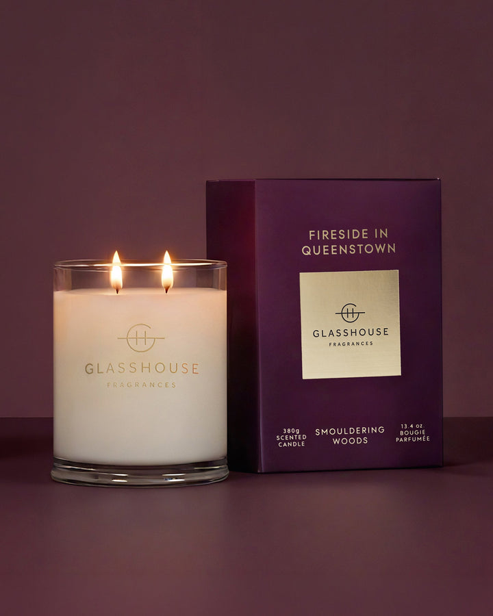 Glasshouse Fragrances Fireside In Queenstown 13.4 oz Triple Scented Candle