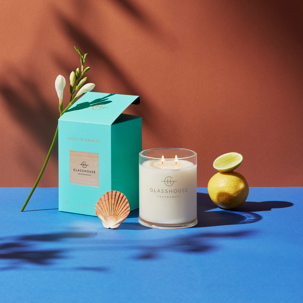 Glasshouse Fragrances Lost In Amalfi 13.4 oz Triple Scented Candle - Just Fabulous Palm Springs