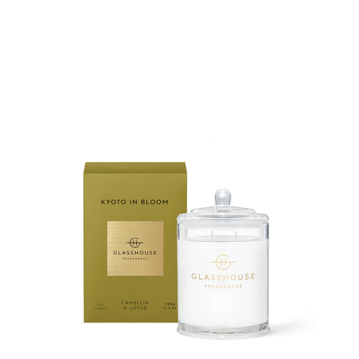 Glasshouse Fragrances  Kyoto In Bloom 13.4 oz Triple Scented Candle