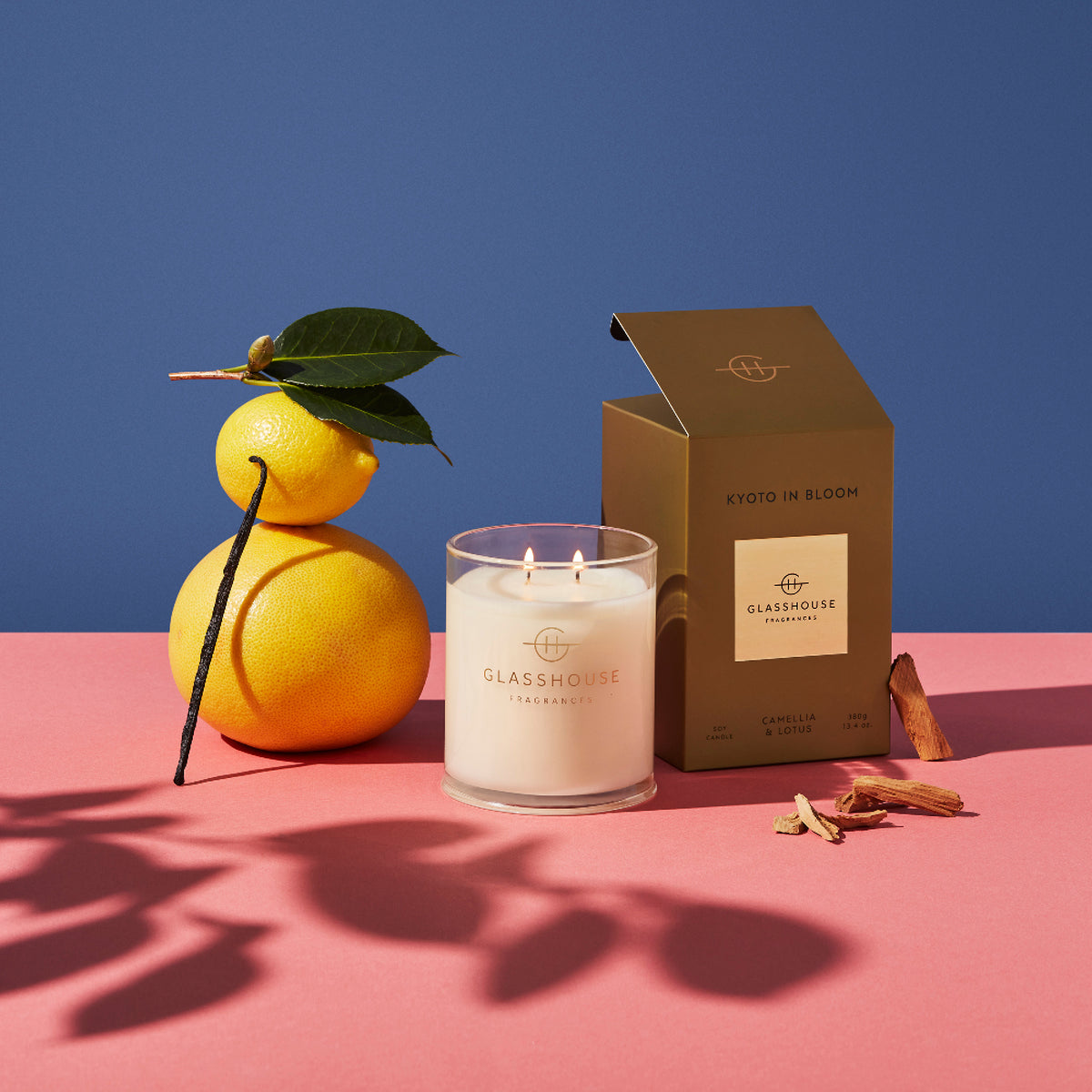 Glasshouse Fragrances  Kyoto In Bloom 13.4 oz Triple Scented Candle - Just Fabulous Palm Springs