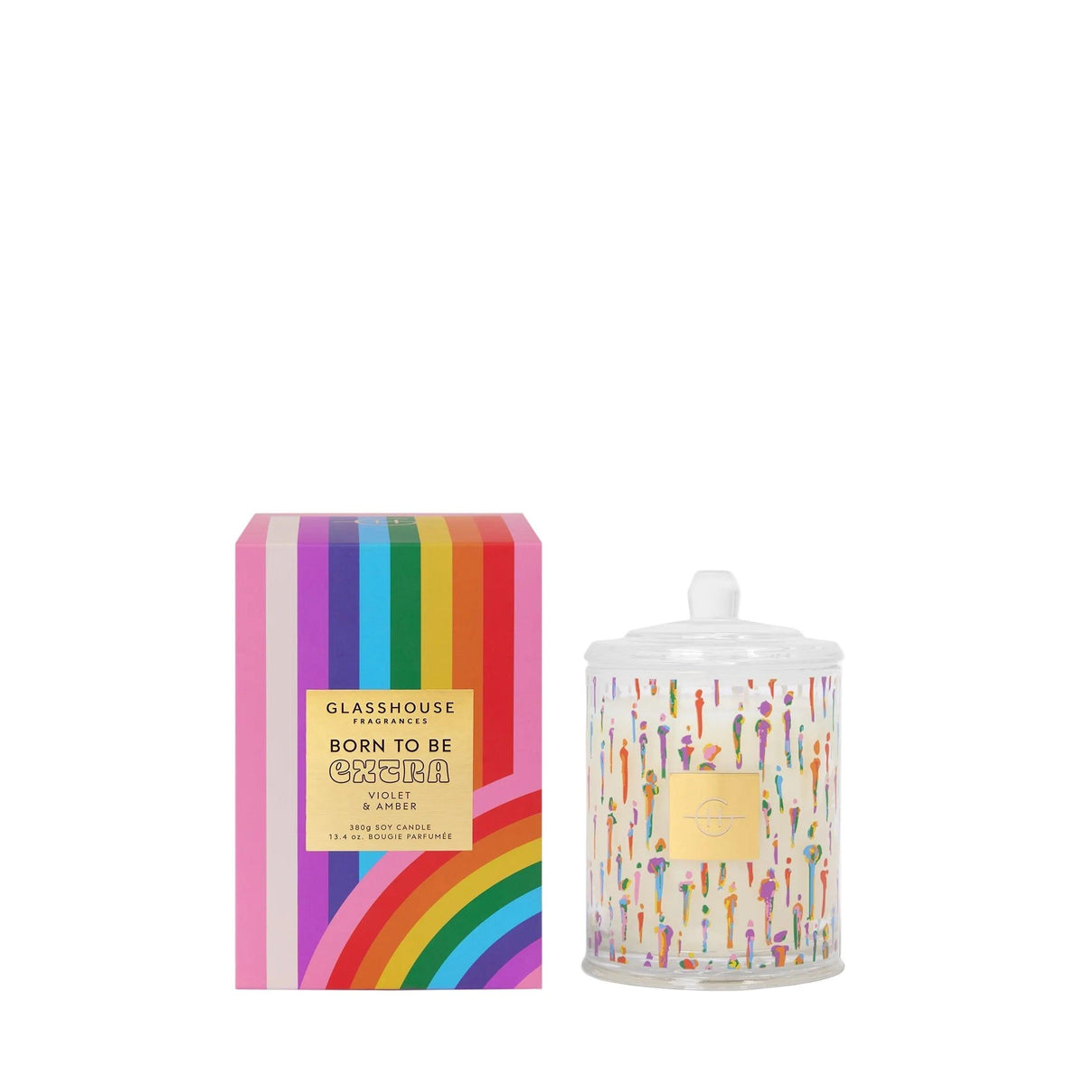 Glasshouse Fragrances Born To Be Extra 13.4 oz Triple Scented Candle